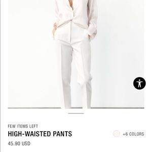 Classic white pants. Brand new